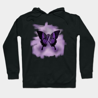 Lupus Awareness Purple Ribbon Butterfly Support Hoodie